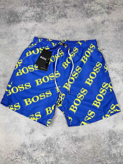 Чоловічі пляжні шорти Boss, поліестер, літні, сині, Туреччина, розміри S-XXL