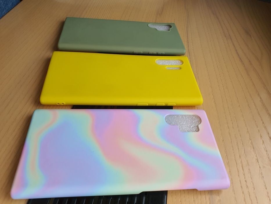 Чохол на Samsung Galaxy Note 10 Plus Яскравий Зелений Райдужний