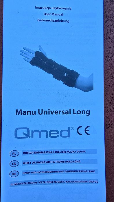 Manu Universal Orteza nadgarstka z ujęciem kciuka | Długa