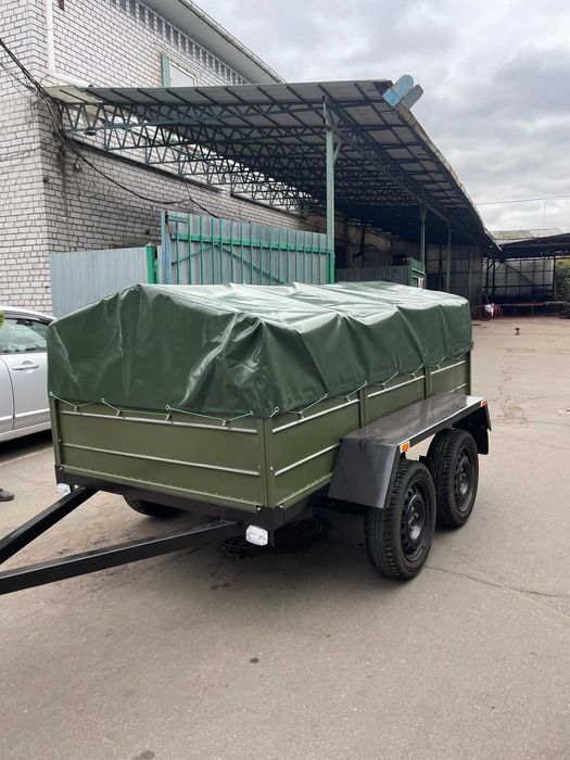 Прицеп Двухосный Лучший помощник ЗСУ Зимний тент в подарок!