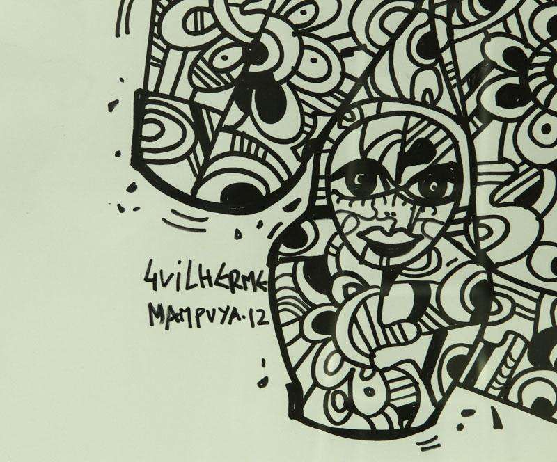 Original - Caneta preta sobre papel - Guilherme Mampuya