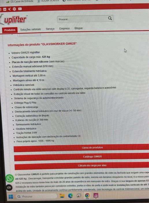 Uplifter para aluguer