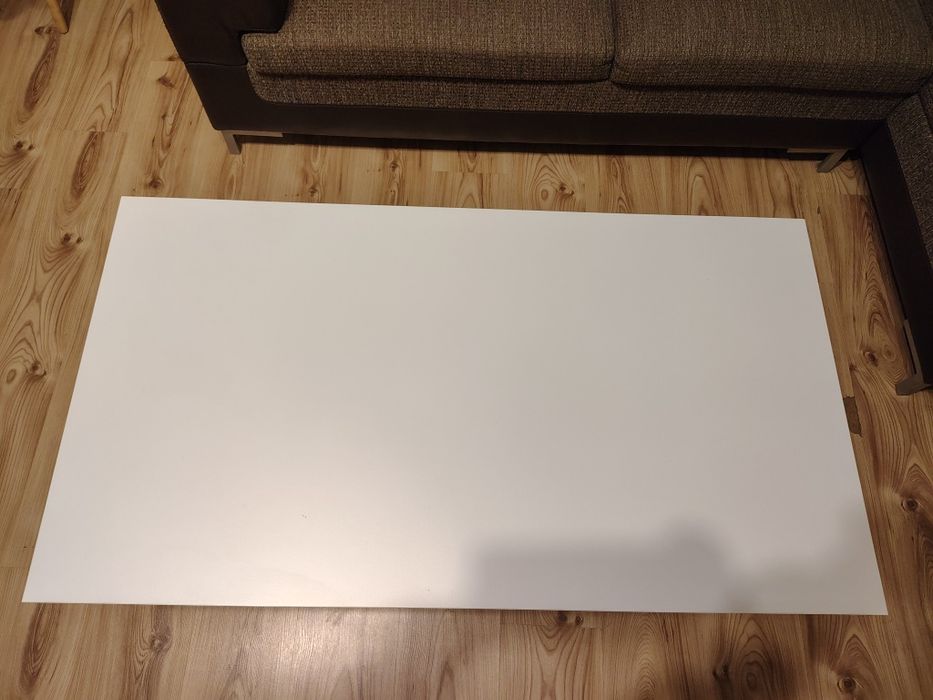 Stolik kawowy biały/szary 110x60