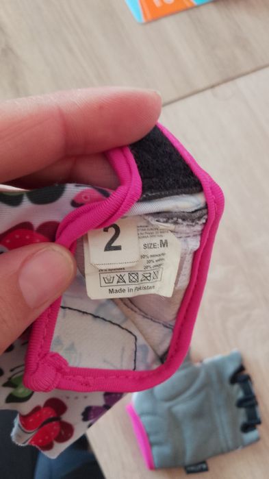 Rękawiczki na rower dla dziewczynki