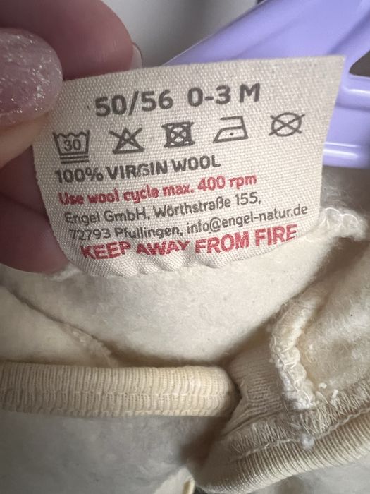 Wełniany kombinezon Engel merino 50-56