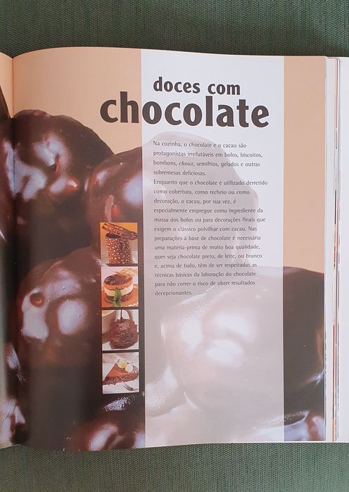 Livro " O Chocolate tentações & prazeres"