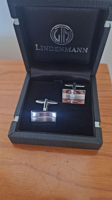 Punhos em prata para camisa - Lindenmann