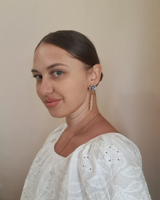 Серьги из бисера ручная работа