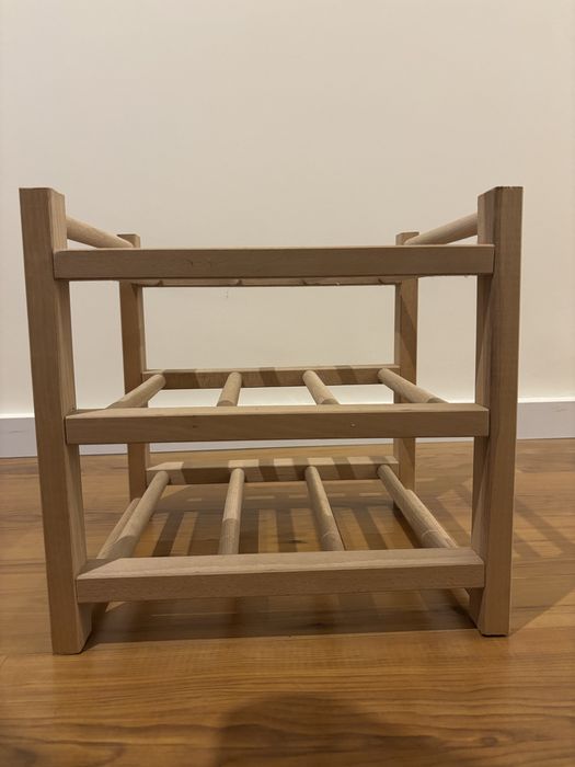 Garrafeira HUTTEN p/ 9 garrafas, madeira maciça