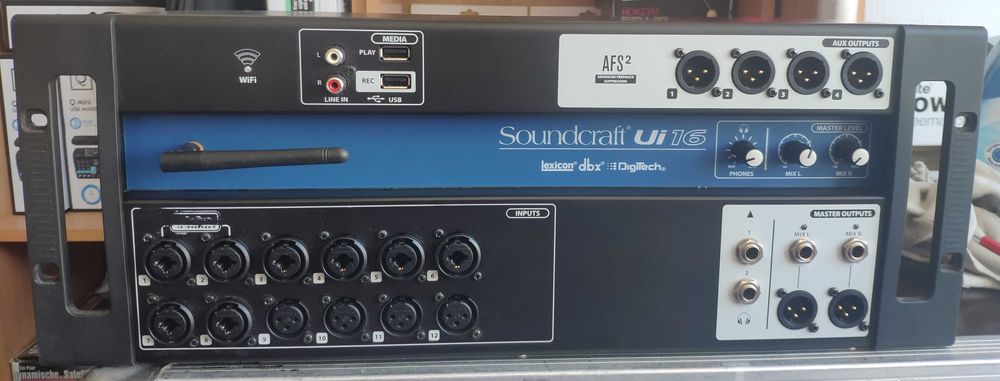 Soundcraft Ui12 Ui16 e Ui24R novas por estrear.