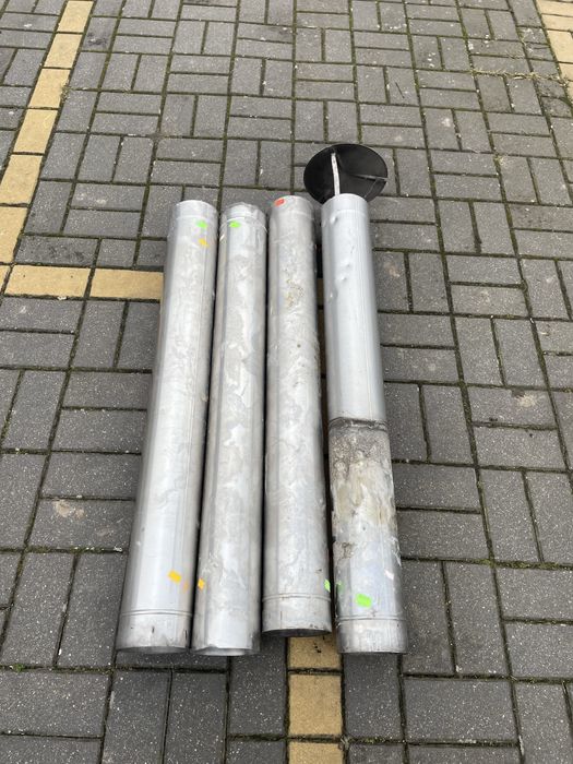 Wkład do komina gazowego, rury kwasoodporne