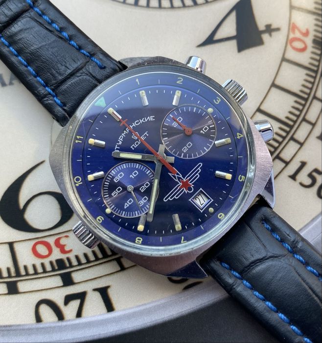 Poszukiwany Niebieski Poljot Szturmanskie 23 kamienie 3133