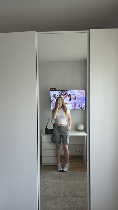 Карго шорти baggy pull&bear джинсові