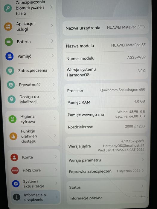 Tablet Huawei MatePad SE 10.4