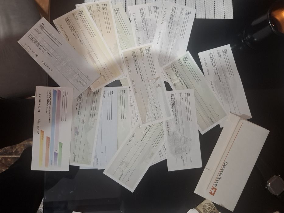 Stara książeczka czekowa z canady