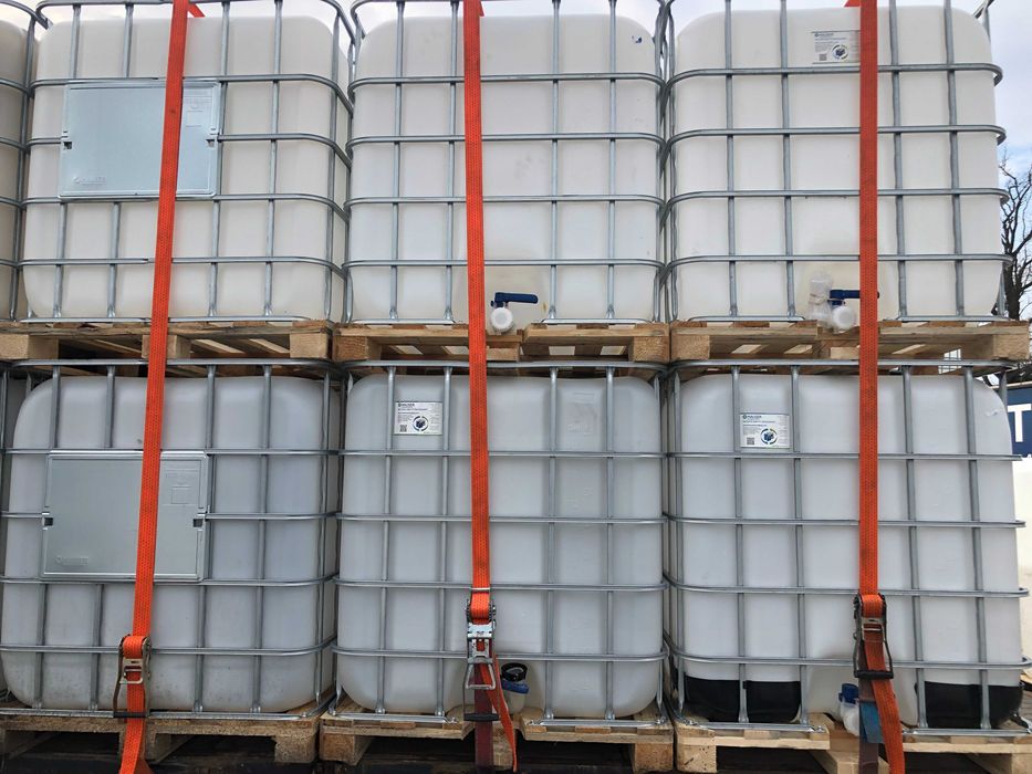 ZBIORNIK REGENEROWANY 1000 litrów, Mauzer, IBC paleta drewno czysty