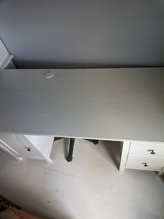 Biurko i nadstawka Hemnes Ikea