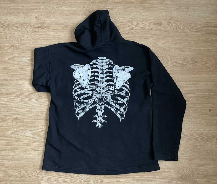Casaco Algodão Hoodie Emo Esqueleto - The Darkside, M