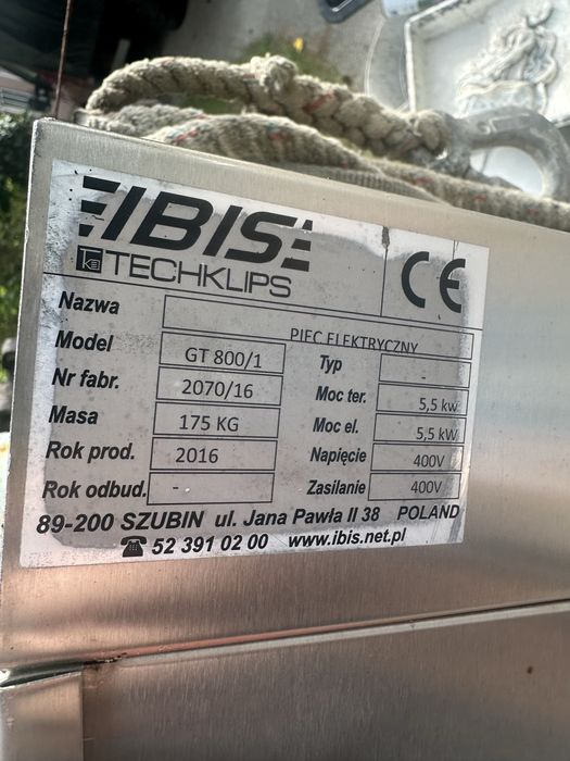 Piec IBIS GT800/1 Do pizzy/chleba