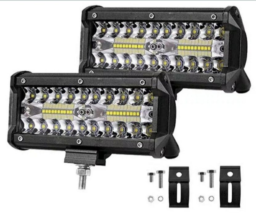 Фара светодиодная 7" 120w Led балка рабочий свет ДХО.
