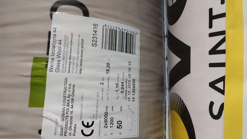 Wełna izolacyjna Isover 15 cm  0,44 Hit