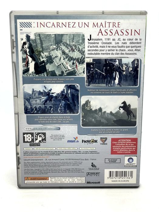 Assassin's Creed Xbox 360 Po Angielsku