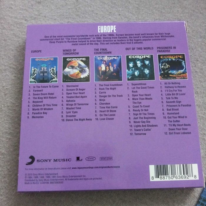 Europe - Original Album Classics 5cd Kraków Podgórze Duchackie • OLX.pl