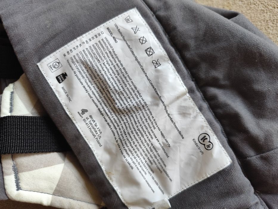 Nosidło Kinderkraft NINO max 20kg