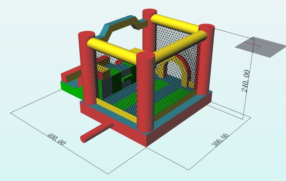 Insuflável profissional com slide
