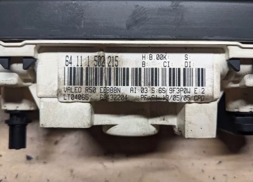 Control sofagem Mini Cooper 1.6 2006