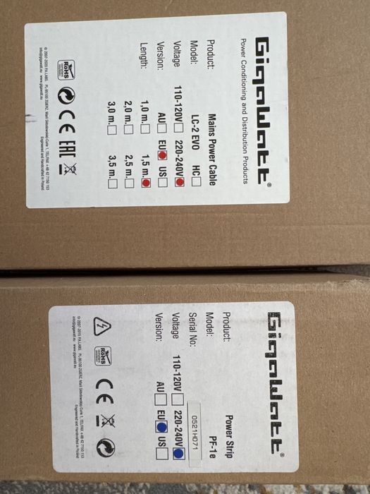 Gigawatt listwa PF-1e plus kabel LC-2 Evo