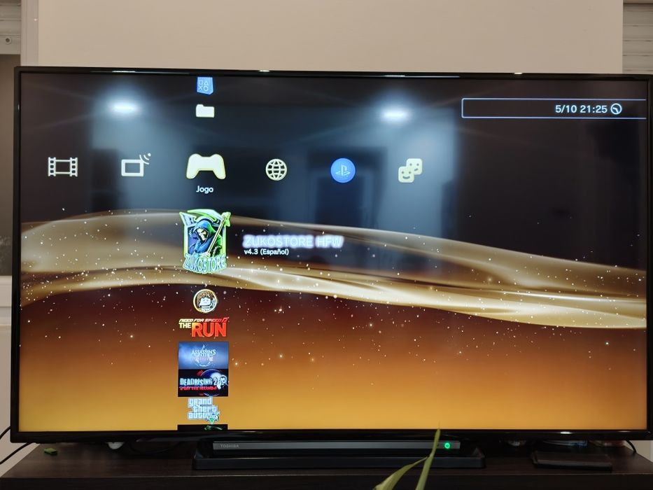 PS3 Desbloqueada HEN 320GB 1 Comando PlayStation 3