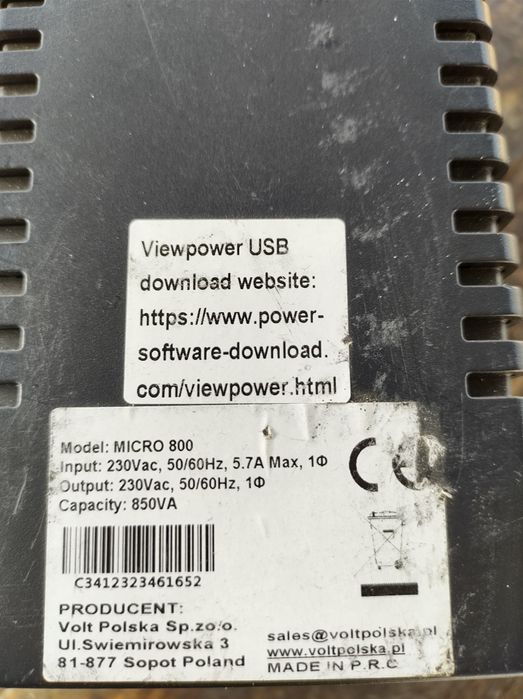 Ups, безперебійник Volt polska micro 800 перероблений