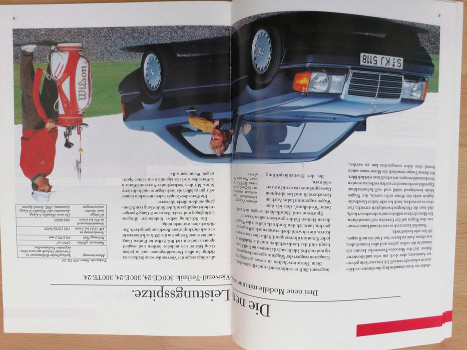 Prospekt Mercedes 190, W124, W126, C126, R129
