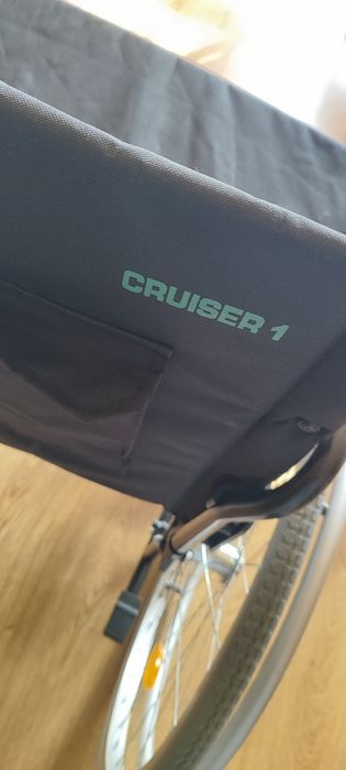 Stalowy wózek inwalidzki Cruiser 1 CZARNY