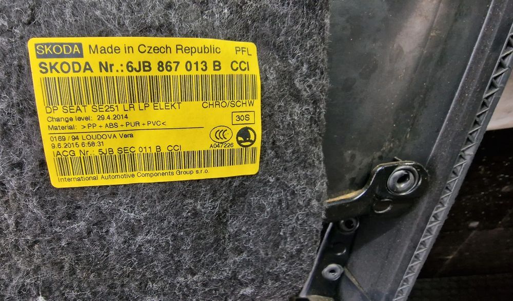 boczki drzwi przód tył komplet 6jb867013b seat toledo iv hb lift
