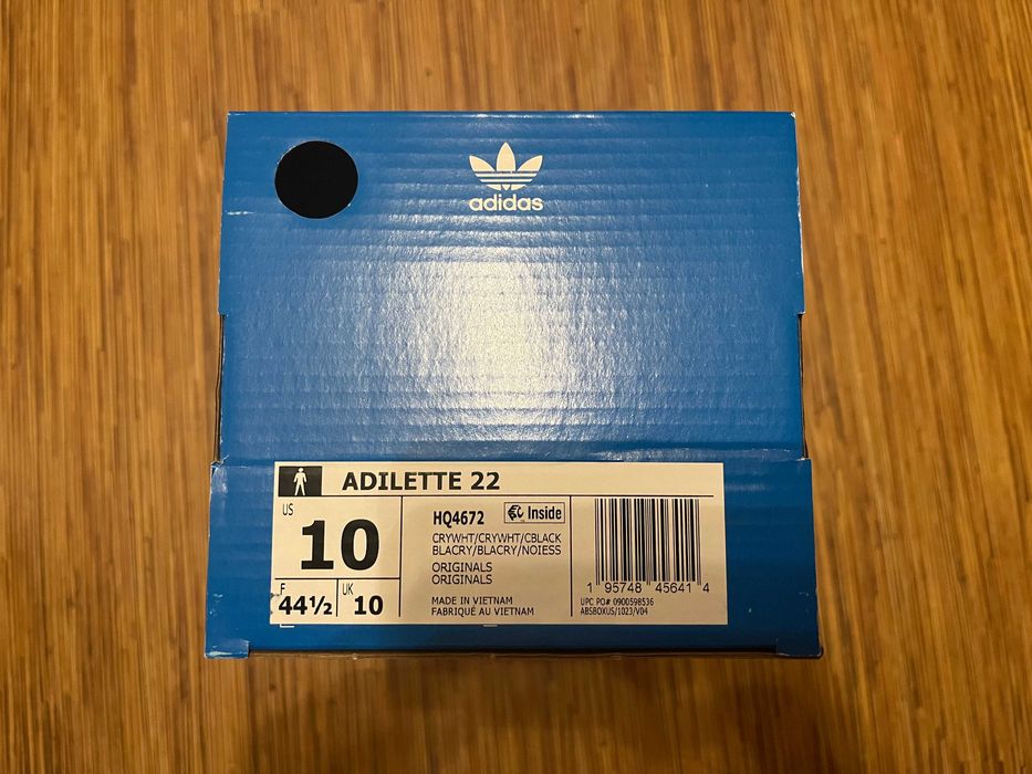 Тапочки чоловічі Adidas Adilette 22 Slides White Hq4672