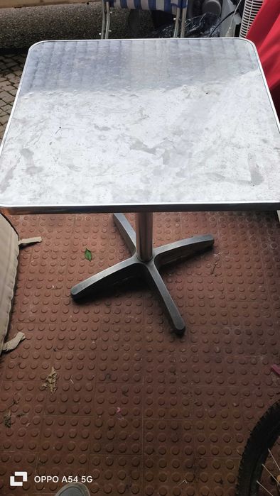 Mesas jardim em inox