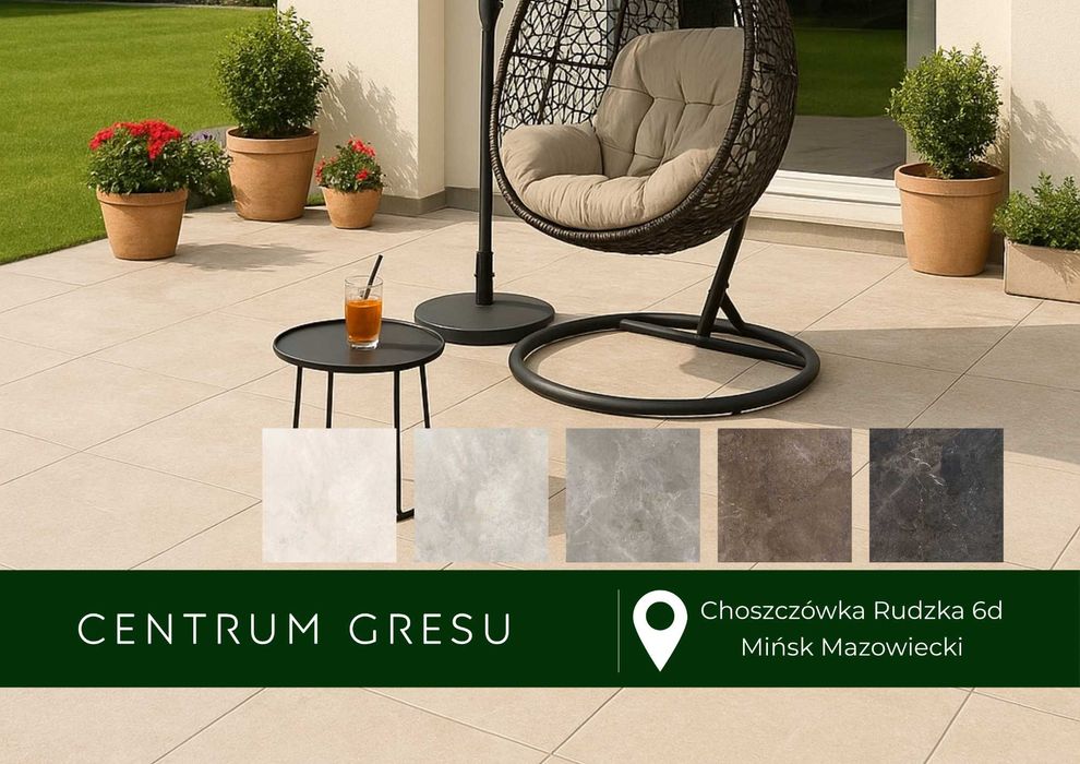 Płyty tarasowe Bruk Bet Keramo Royal 60x60 2cm Taras Ścieżka Ogród