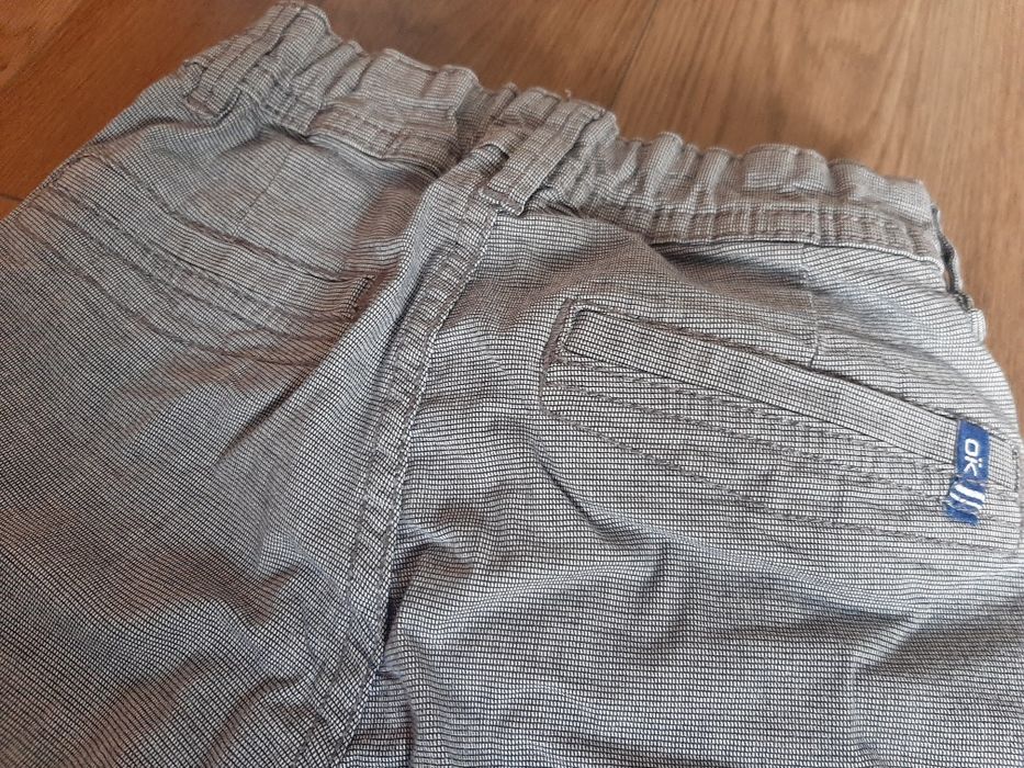 Eleganckie chłopięce spodnie OKAIDI szare 104