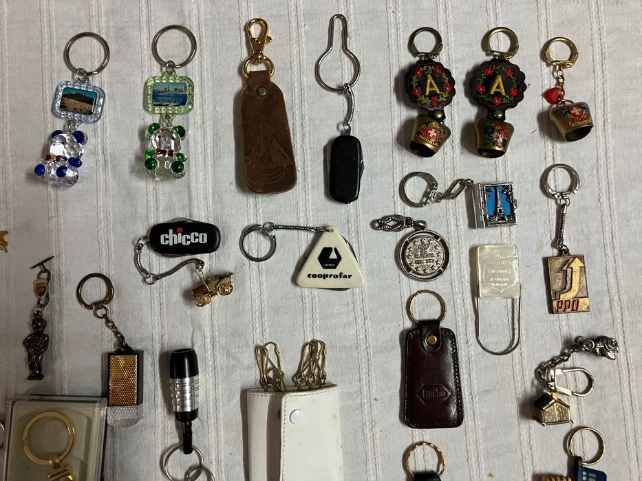 Colecção (Lote) de porta - chaves antigos