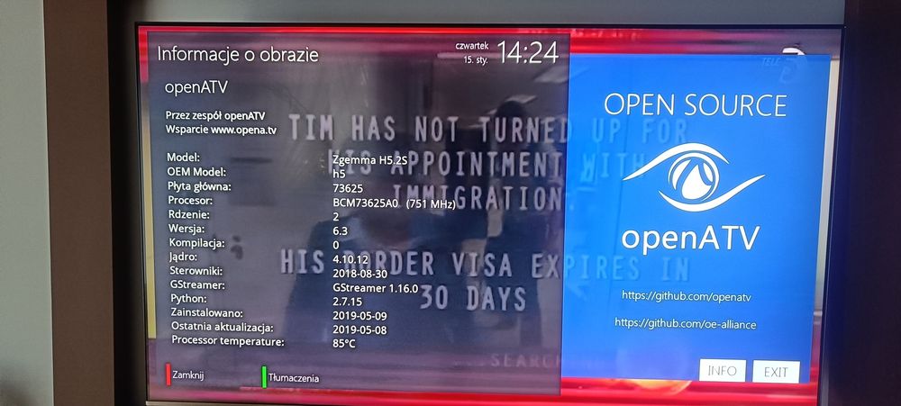 Dekoder tuner satelitarny Zgemma H 5.2 dual Enigma 2