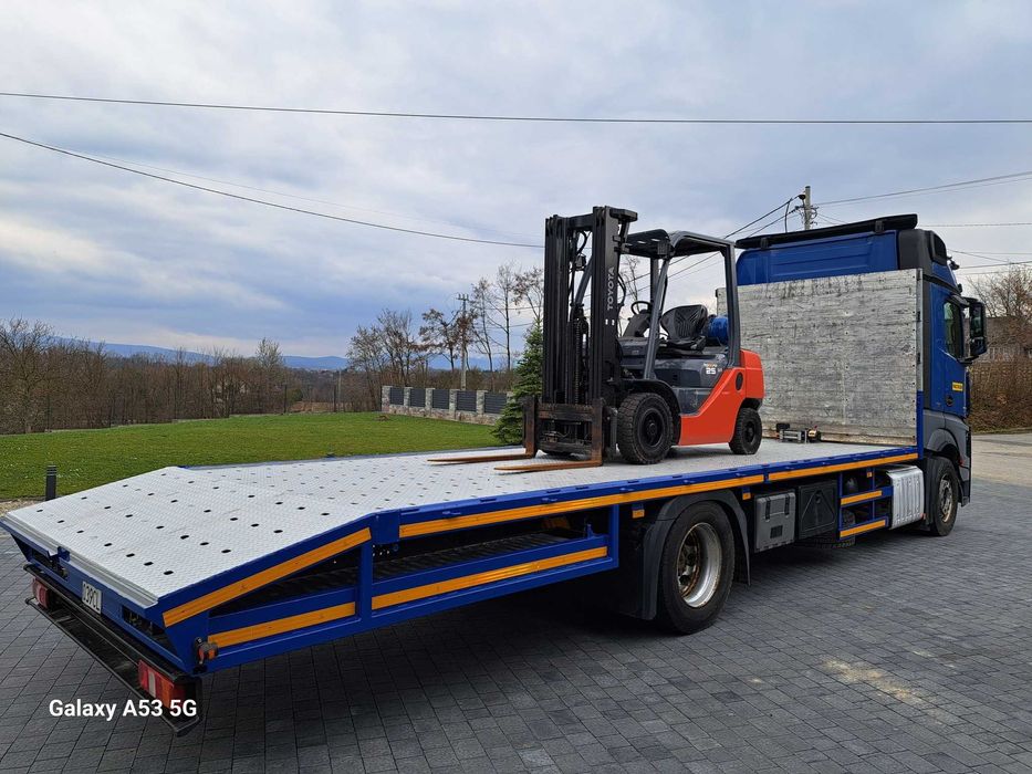 Autolaweta , Pomoc drogowa Transport maszyn budowlanych, rolniczych