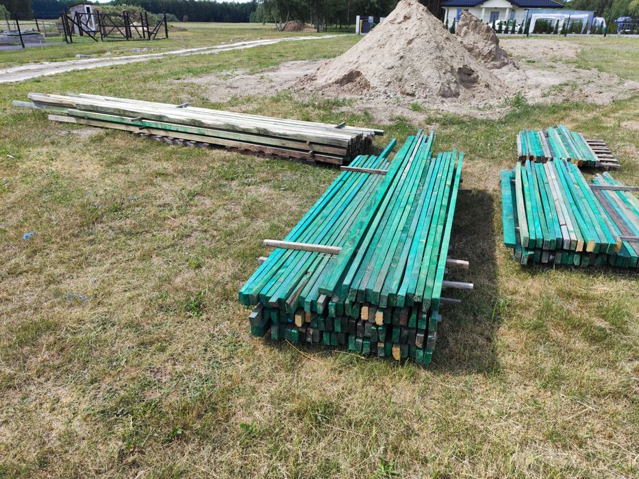 Łaty po budowie 7x3.2 długości 4.2-2.6-2-1.4m