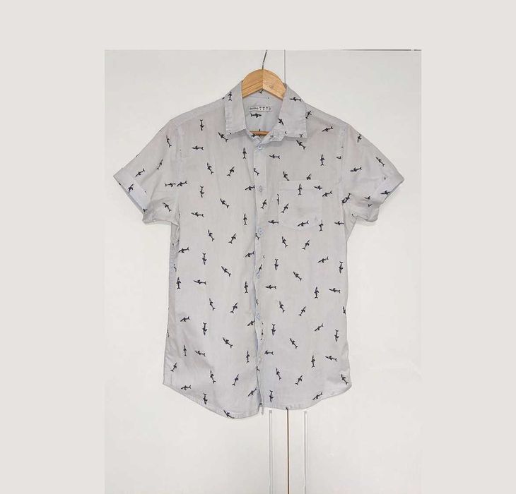 Чоловіча літня сорочка Bershka з коротким рукавом, розмір S