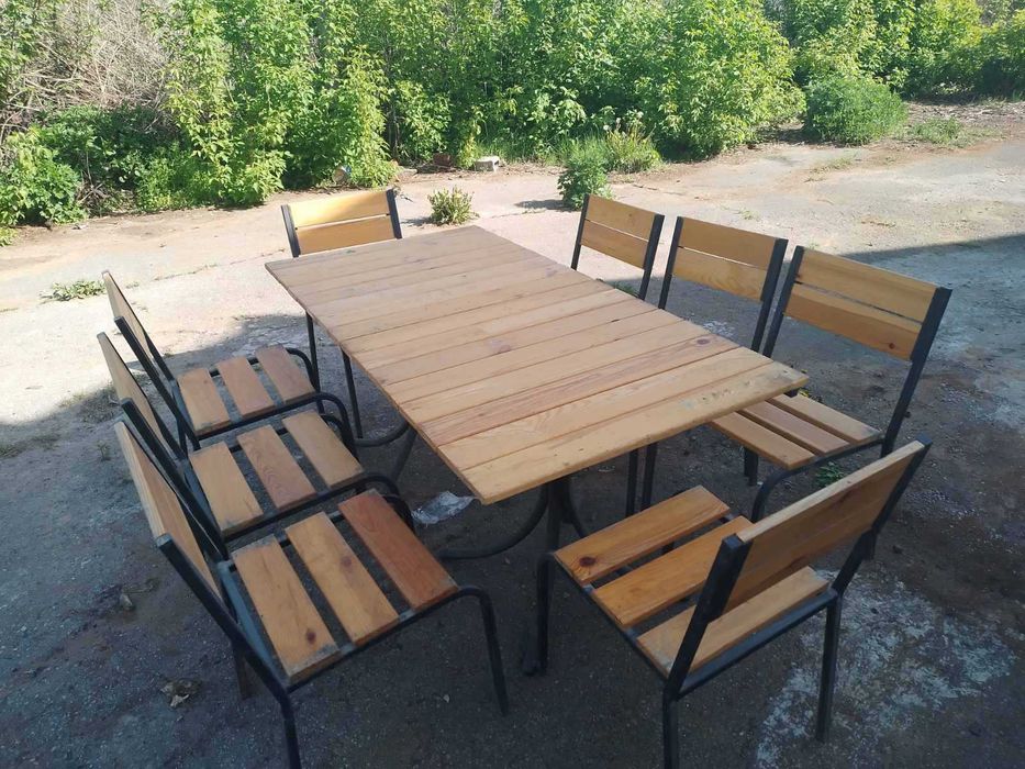 Вуличні меблі. Меблі для саду та літніх кафе. Стіл 160х80, 180х80