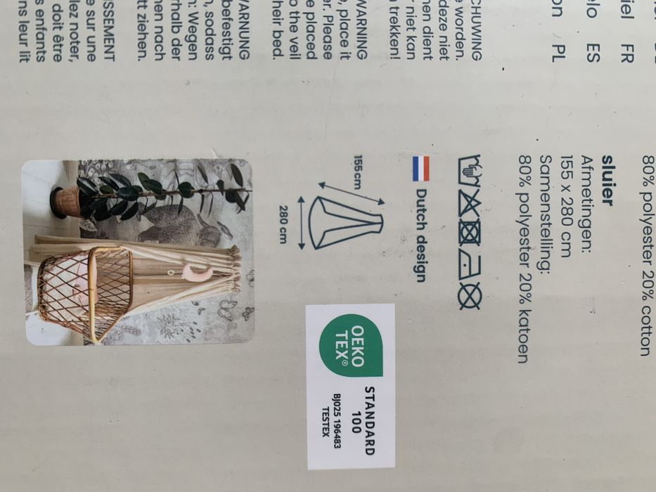 Véu para  bebé.