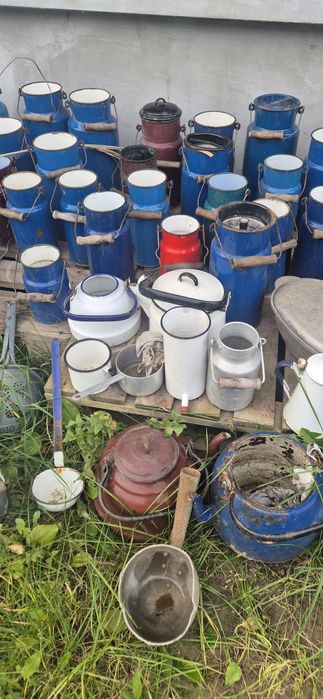 Emalia prl emaliowane naczynia kanka dzban imbryk chochla retro loft