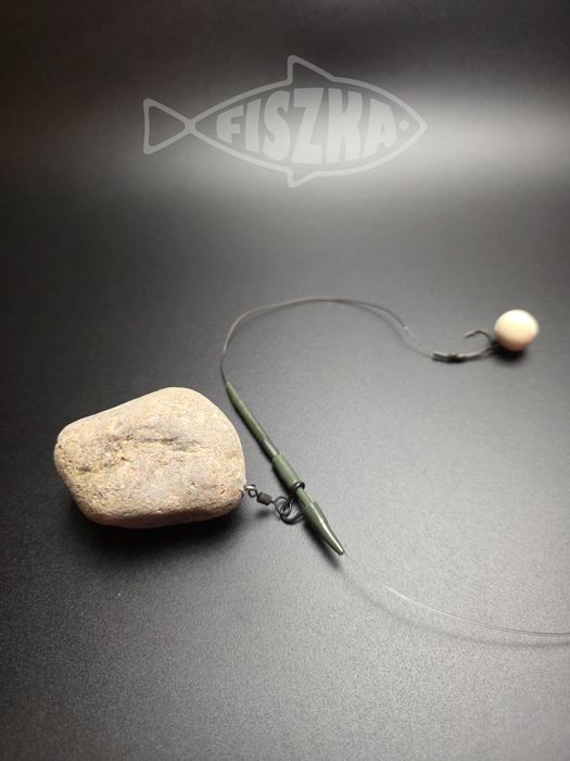 Ciężarki kamienne do bezpiecznego klipsa karpiowe z krętlikiem