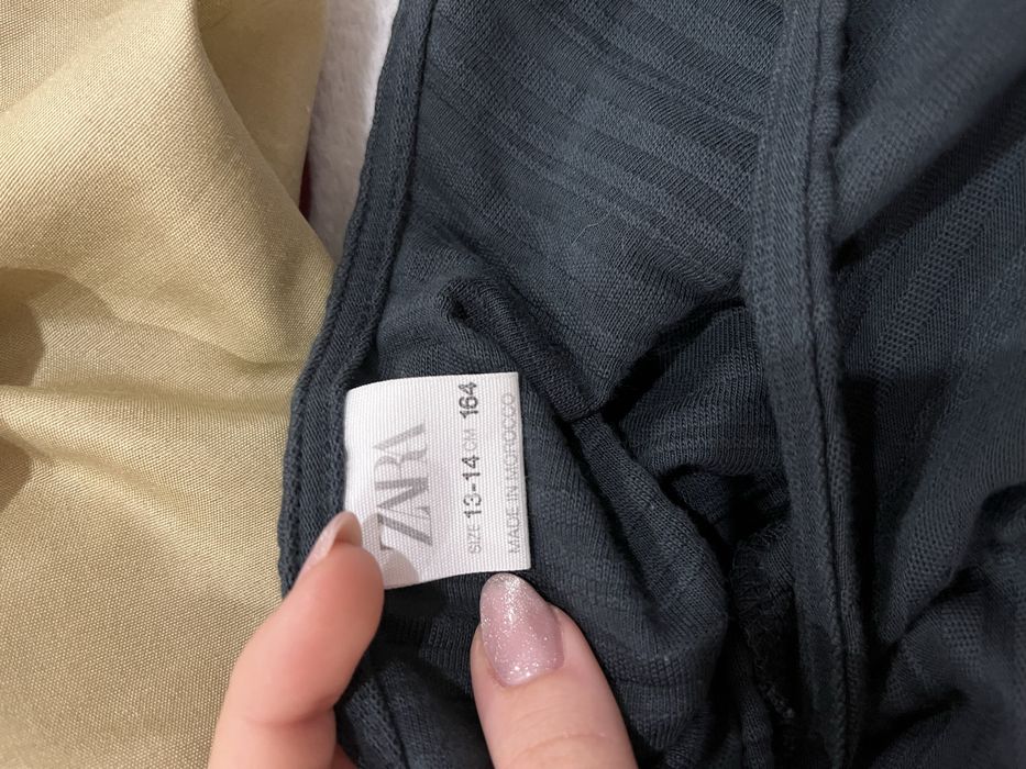 Camisola verde escura sem mangas Zara | 13-14 anos | Fit largo